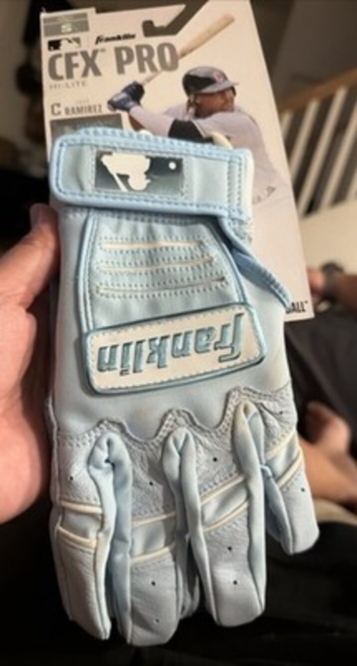 Franklin CFX Pro Hi-Lite C. Ramirez Adult Small Batting Gloves Blue Pair NWT